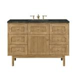 Laurent 48" Single Vanity, Light Natural Oak, w/ 3 CM Phantome Eclos Top
