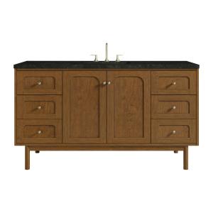 Laurent 60" Single Vanity, Honey Oak w/ 3 CM Phantome Eclos Top