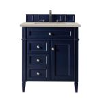 Brittany 30" Single Vanity, Victory Blue, w/ 3 CM Siberian Silestone Top