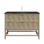 Emmeline 48" Single Vanity, Pebble Oak, w/ 3 CM Phantome Eclos Top